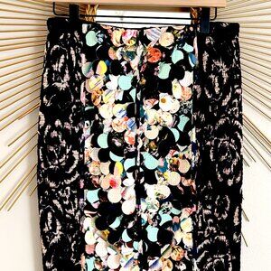 Anthropologie Textured Pencil Skirt